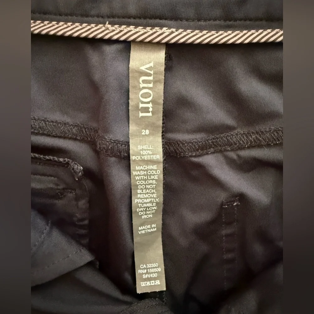 Vuori Meta Athletic Slim Pants in Black Size 28